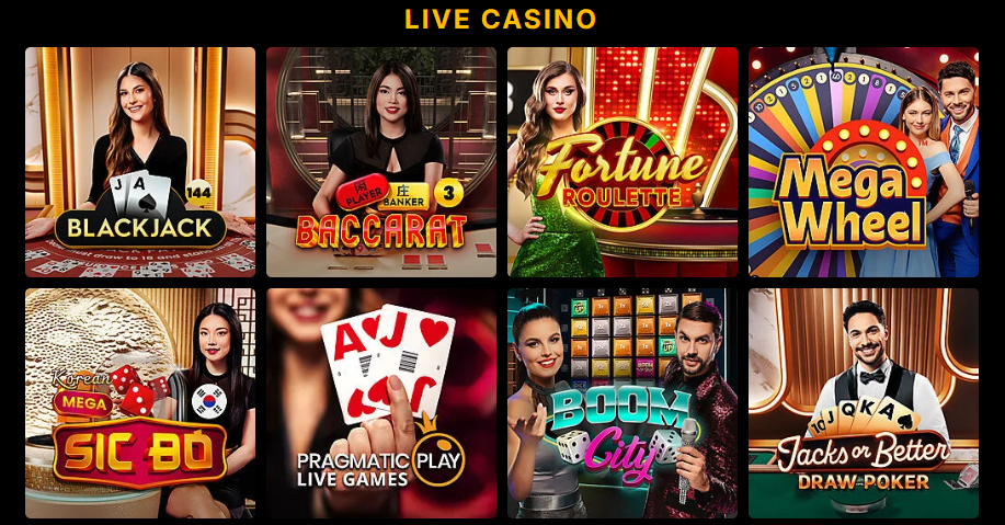 Classic Casino registration and login form
